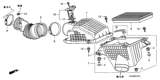 Diagram for Honda Odyssey Air Duct - 17228-RGL-A11