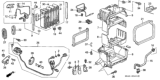 Diagram for Honda Civic Evaporator - 80210-SR1-A12