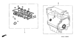 Diagram for Honda Civic Cylinder Head Gasket - 06110-RRB-A01