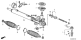 Diagram for Honda Ridgeline Rack and Pinion Boot - 53534-SJC-A01