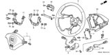 Diagram for Honda Insight Steering Column Cover - 78518-S2A-A81ZA