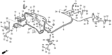 Diagram for 1996 Honda Del Sol Brake Line - 01465-SR3-N02