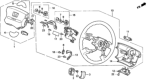 Diagram for 1997 Honda Odyssey Steering Wheel - 78510-SX0-A61ZC