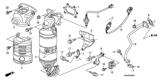 Diagram for 2006 Honda Civic Exhaust Manifold Gasket - 18115-RNA-004