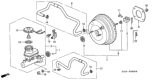 Diagram for 1999 Honda CR-V Brake Master Cylinder - 46100-S10-952