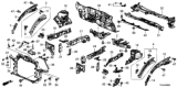 Diagram for Honda Radiator Support - 71411-TPG-A01