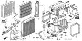 Diagram for 2000 Honda Odyssey Evaporator - 80210-S0X-A01