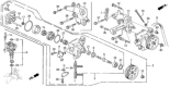 Diagram for Honda Prelude Drive Belt & V Belt - 56992-P13-305