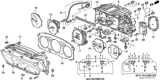 Diagram for 1997 Honda Civic Instrument Cluster - 78130-S01-A01