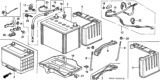Diagram for 1990 Honda Accord Battery Cable - 32600-SM4-A30