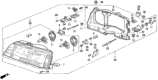 Diagram for Honda CRX Headlight - 33100-SH3-A05