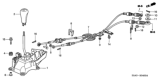 Diagram for 2003 Honda Civic Shift Cable - 54310-S5A-033