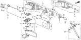 Diagram for 1991 Honda Prelude Mirror Actuator - 76210-SF1-A03