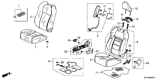 Diagram for 2013 Honda CR-Z Seat Cushion - 81137-SZT-A01