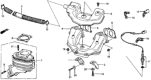 Diagram for Honda CRX Catalytic Converter - 18150-PE1-675