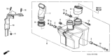 Diagram for Honda Odyssey Air Duct - 17243-P8F-A00
