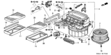 Diagram for 2002 Honda CR-V Blend Door Actuator - 79350-S5J-M02