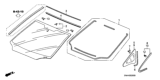 Diagram for 2009 Honda Civic Windshield - 73111-SNA-A01