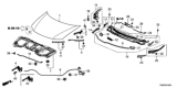 Diagram for Honda Civic Hood Latch - 74120-TS8-A01