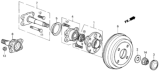 Diagram for Honda CRX Wheel Bearing - 42200-SB2-008