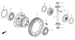 Diagram for Honda CRX Differential - 41300-PE6-305