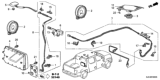 Diagram for 2014 Honda Ridgeline Antenna Cable - 39160-SJC-A02