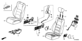 Diagram for Honda Accord Hybrid Seat Cushion - 81127-TVA-A41