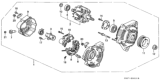 Diagram for 1996 Honda Odyssey Alternator - 31100-P1E-A01