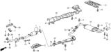 Diagram for Honda CRX Exhaust Pipe - 18210-SB2-681