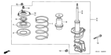 Diagram for 2002 Honda Civic Coil Spring Insulator - 51722-S5A-701
