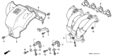 Diagram for 1990 Honda Accord Exhaust Manifold Gasket - 18115-PT3-A21