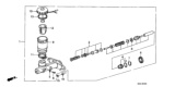 Diagram for Honda Accord Brake Master Cylinder - 46100-SH3-932