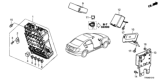 Diagram for 2012 Honda Civic Fuse Box - 38200-TR0-A31