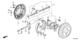 Diagram for Honda Fit Brake Backing Plate - 43120-T5R-A01
