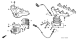 Diagram for 2000 Honda Civic Oxygen Sensor - 36532-P2E-A51