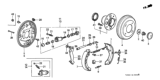 Diagram for Honda Civic Brake Drum - 42610-SB2-761