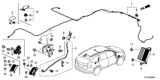 Diagram for 2020 Honda Pilot Antenna Mast - 39150-TG7-A31ZB