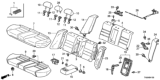Diagram for 2008 Honda Accord Seat Cushion - 82157-TA5-A01