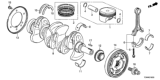 Diagram for 2014 Honda Accord Crankshaft - 13310-5K0-A00