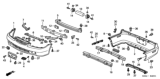 Diagram for 2001 Honda Accord License Plate - 71145-S82-A01