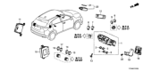 Diagram for 2020 Honda HR-V Fuse Box - 38200-T7A-AA1