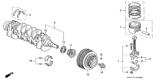 Diagram for 1997 Honda Civic Crankshaft Pulley - 13810-P2K-003