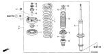 Diagram for Honda Accord Hybrid Shock And Strut Mount - 51675-SDA-A01