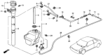 Diagram for 1993 Honda Accord Windshield Washer Nozzle - 76810-SM1-004YB