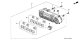Diagram for 2006 Honda Insight Blower Control Switches - 79602-S3Y-003