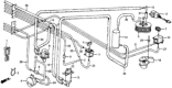 Diagram for 1985 Honda CRX Canister Purge Valve - 36166-PE7-661