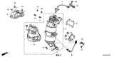 Diagram for Honda Civic Catalytic Converter - 18150-5BA-A00