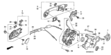 Diagram for Honda CR-V Door Lock Actuator - 72610-SWA-A01