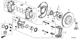Diagram for Honda CR-V Brake Dust Shields - 45255-TLA-A01