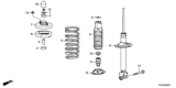 Diagram for 2014 Honda Accord Coil Spring Insulator - 52686-T2A-A01